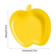 thumbnail image 2 of Qholemyo Apples Shape Plates Dishwasher Microwave Safe Plastic Reusable Plates For Kitchen Or Camping 5.7x5.5 Inches, Cute Small & Snack Plates For Daily Use, 2 of 5