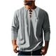 thumbnail image 2 of Blusas y camisas de manga larga con cuello redondo para hombre, informales, de color liso, con hombros descubiertos, rectas, con lazo en el pecho, cuello redondo, manga larga, blusas de licra., 2 of 8