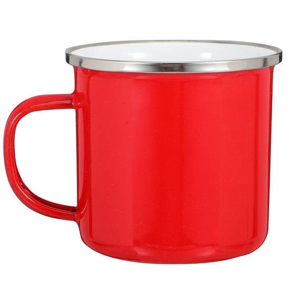Masteelf Enamel Coffee Mug With Handle 500ml Campfire Mug Enamel Retro Enamelware Water Drinking Cup For Daily Use Office Travel Camping Coffee Tea And More
