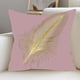 thumbnail image 2 of Funda de almohada de terciopelo holandés con estampado dorado, funda de cojín para la cama, la oficina, la siesta o el coche., 2 of 6