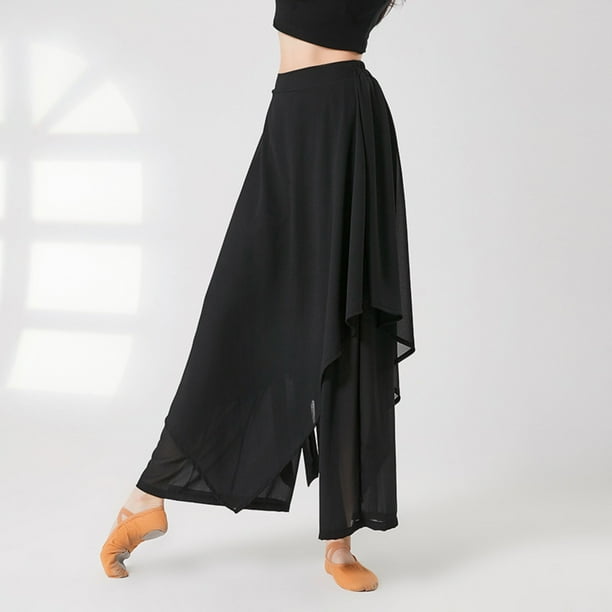WILLBEST Pantalones Casuales de Mujer para Danza y Ejercicio - Pantalones Clásicos de Pierna Ancha para Entrenamiento y Gimnasia - Pantalones de Pierna Larga para Mayor Comodidad y Flexibilidad Chica
