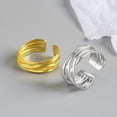 thumbnail image 4 of Minnieouse Mujeres Hombres múltiples capas anillos Cosplay fiesta banquete viaje moda abierto cobre anillo mano joyería decoración regalo de Ropa, zapatos y accesorios Miscelánea Oro blanco, 4 of 6