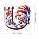 thumbnail image 1 of Adornos navideños colgantes de acrílico 2D con forma de muñeco de nieve y letras, para festivales navideños, para árbol de Navidad, para jardín y Halloween., 1 of 1