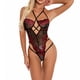 thumbnail image 3 of Lencería de encaje sexy para mujer Ropa interior de perspectiva Ropa de dormir Body de vendaje, S Sweethay XX000103-01, 3 of 7