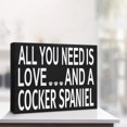 thumbnail image 4 of JennyGems All You Need is Love and a Cocker Spaniel Wooden Box Sign -Cocker Spaniel Gift, Cocker Spaniel Moms Wood Box Sign 8 x 6 Inches, 4 of 9