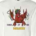 thumbnail image 4 of Inktastic Mardi Gras Come at Me Breaux Crayfish Long Sleeve T-Shirt, 4 of 5
