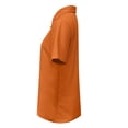 thumbnail image 5 of YigeTops Short Sleeve Tops for Women Collared Casual Pullover Lightweight Spring Summer Casual Tops Orange 3XL, 5 of 6