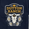 thumbnail image 3 of Yellowstone - Dutton Ranch Steer Skull Flower - Men's Short Sleeve Graphic T-Shirt, 3 of 6