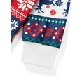 thumbnail image 6 of KelaJuan Christmas Pajamas for Family Long Sleeve Letter Print Tops + Snowflake Trousers Set Winter Sleepwear, 6 of 6