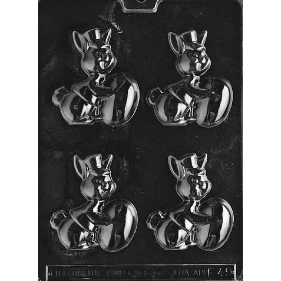 Grandmama's Goodies E049 Bunny w/ Egg Easter Chocolate Candy Soap Mold with Exclusive Molding Instructions