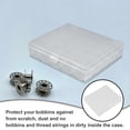 thumbnail image 3 of CATIEBYE Clear Plastic Sewing Bobbin Box Organizer for Thread Storage Multi-Function Compact Design, 3 of 6