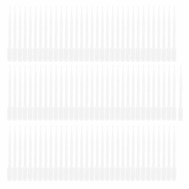 100pcs 3ml Pipettes de Transfert d'Urine Jetables Cosmétiques Pipettes de Parfum Pipettes Calibrées Compte-Gouttes