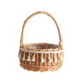 thumbnail image 1 of Cesta de almacenamiento tejida y cestas de flores de boda con cinta de mimbre, decoración de jardín de ratán como se muestra, como se muestra, 1 of 5