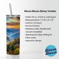 thumbnail image 3 of Great Smoky Mountains National Park North Carolina Tennessee Watercolor Style 20oz Insulated Water Bottle Skinny Tumbler Includes Straw, 3 of 7