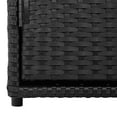 thumbnail image 4 of vidaXL Armoire de Rangement de Jardin Noire 110x55x60,5 cm en Rotin Poly, 4 of 5