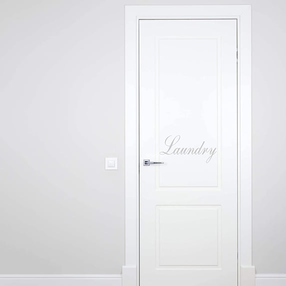 VWAQ Laundry Door Decal Vinyl Sticker Laundry Room Decor Home Decorations