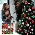 thumbnail image 2 of Hvmvliv Christmas Ornaments 42Pc 2.34inch Red Green Electroplated Christmas Tree Ornaments Set Multiform Plastic Shatterproof Painted Balls for Christmas Tree Decoration Red, 2 of 6