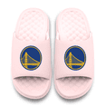 thumbnail image 2 of Unisex ISlide Pink Golden State Warriors Primary Motive Slide Sandals, 2 of 5