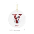 thumbnail image 5 of Coche Decoraciones de Navidad 2025 Nuevo 26 Carta de Navidad Muñeco de Nieve Colgante de Navidad - Colgante de Coche de Acrílico Santa Navidad Muñeco de Nieve Decoraciones, 5 of 5