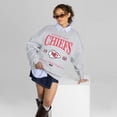 thumbnail image 4 of Women's Gameday Couture Ash Kansas City Chiefs Instant Classic Oversized Premium Drop Shoulder Sweatshirt, 4 of 5