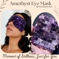 thumbnail image 2 of Boho Aromatic This Hippie Girl Amethyst Eye Mask – Natural Crystal Facial Mask for Puffiness, Dark Circles & Tension Relief. Cooling Spa Stone for Relaxation, Skincare & Beauty Routine, 2 of 7