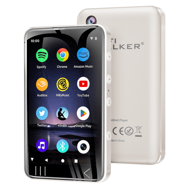 G7 Lecteur MP3 avec Bluetooth et Wi-Fi - Lecteur MP4 avec Spotify et Caméra, Lecteur MP3 Android, Écran Tactile Lecteur de Musique MP4 144 Go avec Haut-Parleur, Prend en Charge YouTube, Audible