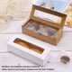 thumbnail image 3 of Rectángulo caja de regalo para fiesta de boda cajas de almacenamiento con tapa pastel huevo tarta Cupcake caja de embalaje postre galleta hogar Almacenamiento y organización del hogar Marrón Bewildely HA081347-01, 3 of 6