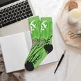 thumbnail image 6 of Xecao CROCODILE HEAD Print Crew Socks for Men and Women, Men's Soft Moisture-wicking Sock, 6 of 7