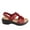 Red, variant on Women's Summer Solid Color Hollow Out Wedge Fish Mouth Flowers Women's Sandals