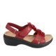 thumbnail image 2 of Sandalias de verano para mujer, de color sólido, con cuña calada, boca de pez, flores, para mujer Wmkox8yii nm3916, 2 of 6