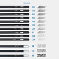 thumbnail image 3 of Sketching Pencil Set Artist Drawing Kit Art Supplies 21 Pieces Graphite Pencils Canvas Roll up Case for Beginners Students Professionals Shading Tools Black, 3 of 9