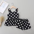 thumbnail image 4 of LMTODLFG Baby Girl Clothes Toddler Kids Baby Girls Polka Dot Print Suspenders Tops Tee Dress Shorts Outfits 2T Boys Clothes Black 5-6 Years, 4 of 5