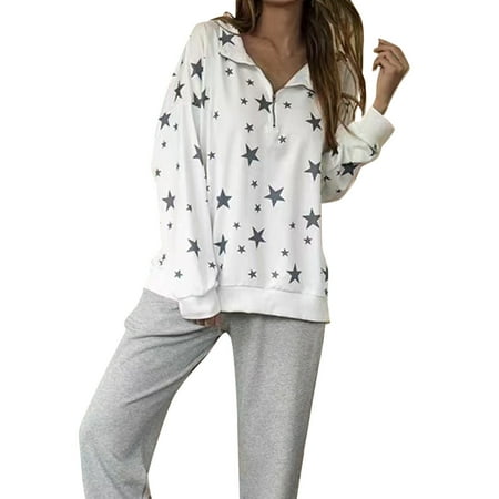 

Pianpianzi Christmas Scrub Too 3 4 Sleeve Shirts for Women Oversized Womens Button up Women Top Casual Comfort Star Print Long Sleeve Top