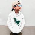 thumbnail image 2 of Bjutir Toddler Boys Sweatshirts Sweatshirts Crewneck Truck Shirt Dinosaur Long Sleeve Pullover Tops Tees White 3-4 Years, 2 of 6