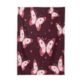 thumbnail image 2 of 54x72 Inch Tablecloth Polyester Square Tablecloth for Home Kitchen Dinner Decor Cute Pink Butterflies, 2 of 9