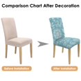 thumbnail image 7 of Chic Paisley Bohemian Dining Chair Covers 4 Pack with Vintage Floral Ethnic Retro Colorful Pattern Washable Polyester Stretch Slipcovers Removable Protector for Artistic Spaces, 7 of 7