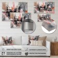 thumbnail image 4 of DESIGN ART Designart "Pink Black Minimalims Fludity II" Minimalism Metal Wall Art 32 in. wide x 24 in. high, 4 of 5