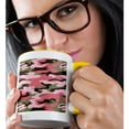 thumbnail image 2 of 3dRose, Pink n Green Girlie Camouflage, 11oz Two-Tone Yellow Mug, 2 of 7
