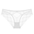 thumbnail image 3 of JUSLIO Womens Underwear Lace Briefs Comfortable Breathable Soft Panties White L, 3 of 4