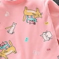 thumbnail image 3 of Enyan Girls Cotton Pajama Set Toddler Sleepwear Pjs Long Sleeve Top and Pants 2-Piece Little Kid Girl Nightwewar(3-4 Years), 3 of 3