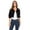 Black, variant on Womens Plus Size Button Closed Cropped Jean Jacket Stretch Ladies Denim Jacket Oversize Coat