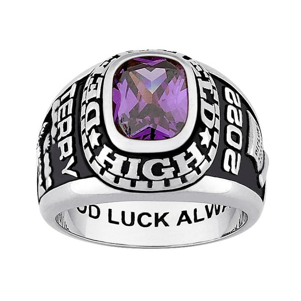 Freestyle Class Rings Personalized Men S 10k Yellow Or White Gold Traditional Stone Class Ring Walmart Com Walmart Com