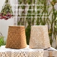 thumbnail image 3 of Naiovety Botella de flores de mesa, decoración de tejido de ratán a la moda, cesta de almacenamiento moderna, jarrón hecho a mano para el Jardín y Patio Caqui 20 centímetros, 3 of 6