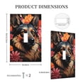 thumbnail image 3 of Daiia Colorful Flower German Shepherd Pattern Decorator Wall Plate Child Safe Outlet Cover, Switch and Outlet Covers,Size 1-Gang 5.0" x3.0" , Polycarbonate Thermoplastic-Style T, 3 of 6