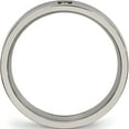 thumbnail image 2 of Titanium Polished With Cz 4mm Flat Comfort Fit Band (Size 6) Made In China tb468-6, 2 of 5