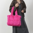 thumbnail image 4 of Bolso Mano Piel Sintética Color Sólido para Mujer, 4 of 9