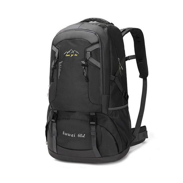 Xingzhi Sacs à Dos 60 L Plein Air Camping Grande Capacité Imperméables Sacs de Sport Sac d'Escalade Pêche Randonnée Sac de Rangement Pliable Bleu Noir