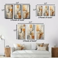 thumbnail image 4 of Designart "Abstract painting I" Abstract Wall Art Set Of 3 - Yellow Collages Gallery Wall Set For Home Decor, 4 of 6