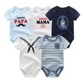 thumbnail image 1 of Gran oferta 2021, ropa de verano para bebés, mono, mono, conjunto de 5 piezas de 0 a 12 mesesBDS5601+12Mzhangyuxiang zhangyuxiang unisex, 1 of 2