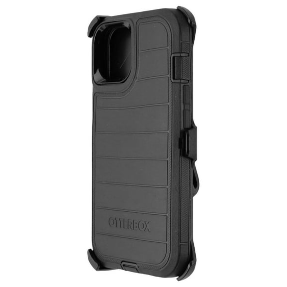 OtterBox iPhone 14 and iPhone 13 Kickstand Plastic Rugged Cell Phone Case, Black